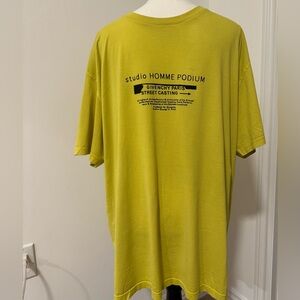 Shop Givenchy Studio Homme Podium Print T-shirt In Yellow